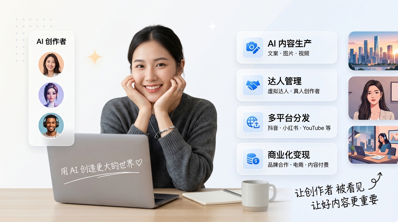 AI MCN 理解 AI 如何进入内容生产、达人管理与商业化流程
